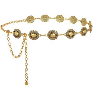 Chain Belt Concho Belts For Women, Silver Chain Belts For Women Western Waist🖤